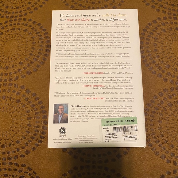 L The Daniel Dilemma by Chris Hodges Paperback Book - Picture 2 of 2